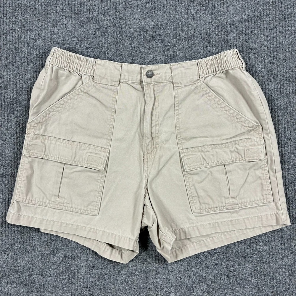RedHead Mens Cargo Shorts Size 38 Beige Outdoor Utility Hiking Fishing Cotton